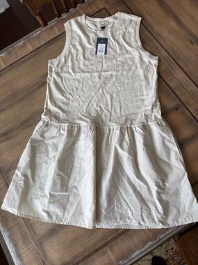 Universal Thread Cream Sleeveless Casual Dress